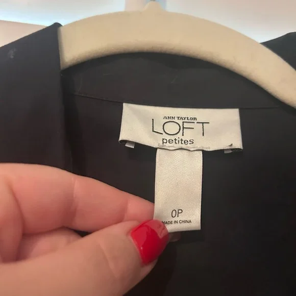 LOFT Belted Shirt Dress Size 0 Petite - Picture 6 of 6